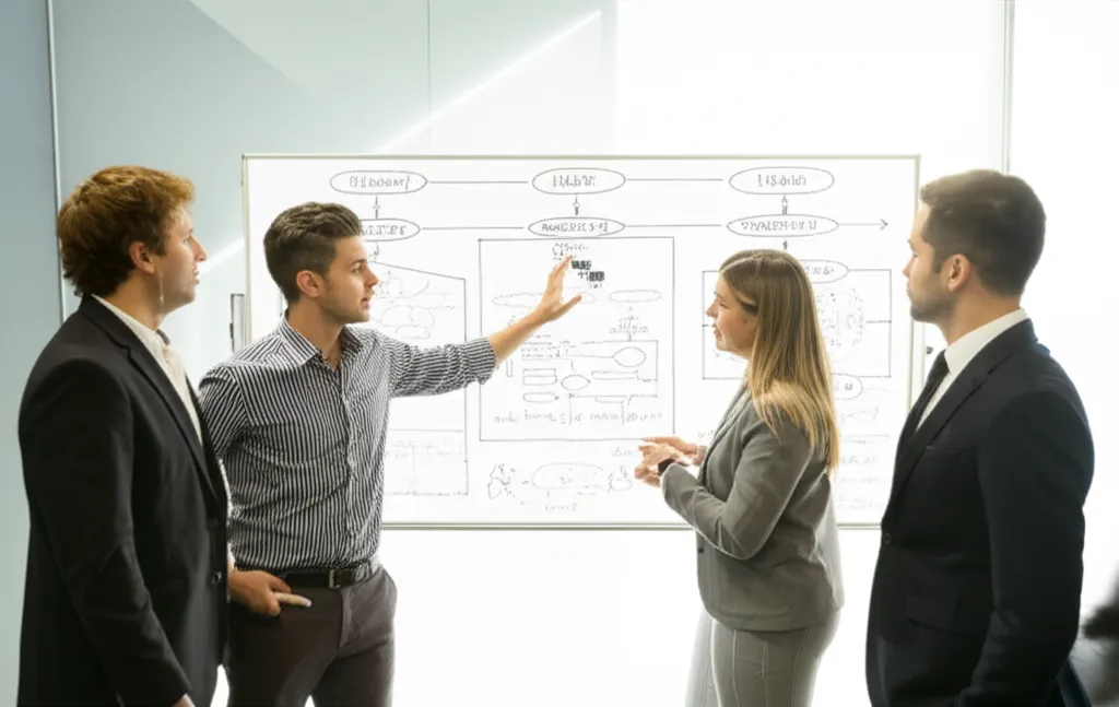 AI strategy consulting session with business leaders